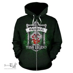 Irish Lydon or Leyden Coat of Arms Family Crest Ireland Hoodie Original Irish Legend Hoodie