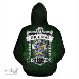 Irish Moroney or O'Moroney Coat of Arms Family Crest Ireland Hoodie Original Irish Legend Hoodie