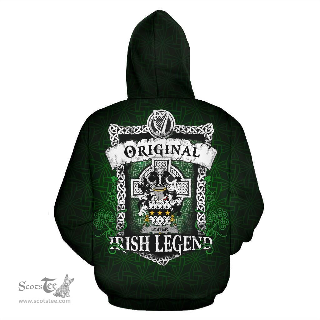 Irish Lyster Coat of Arms Family Crest Ireland Hoodie Original Irish Legend Hoodie