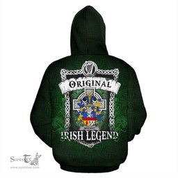 Irish McEvoy or McKelvey Coat of Arms Family Crest Ireland Hoodie Original Irish Legend Hoodie