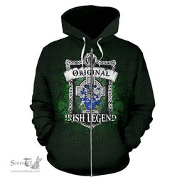 Irish Vincent Coat of Arms Family Crest Ireland Hoodie Original Irish Legend Hoodie