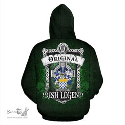 Irish St.Leger Coat of Arms Family Crest Ireland Hoodie Original Irish Legend Hoodie