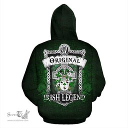 Irish Sharkey or O'Sharkey Coat of Arms Family Crest Ireland Hoodie Original Irish Legend Hoodie