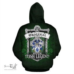 Irish Shanahan or O'Shanahan Coat of Arms Family Crest Ireland Hoodie Original Irish Legend Hoodie