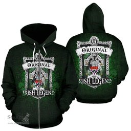 Irish Wren or Wrenn Coat of Arms Family Crest Ireland Hoodie Original Irish Legend Hoodie
