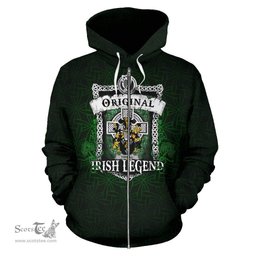 Irish Tisdall or Tisdale Coat of Arms Family Crest Ireland Hoodie Original Irish Legend Hoodie