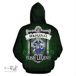 Irish Turnly or Turnley Coat of Arms Family Crest Ireland Hoodie Original Irish Legend Hoodie