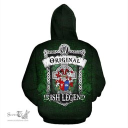 Irish Wybrants Coat of Arms Family Crest Ireland Hoodie Original Irish Legend Hoodie