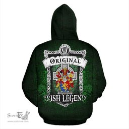 Irish Wormington Coat of Arms Family Crest Ireland Hoodie Original Irish Legend Hoodie