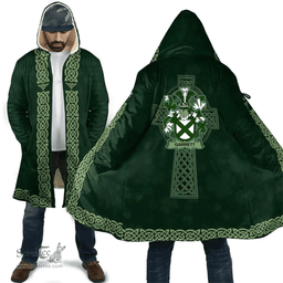 Irish Enright Coat of Arms Irish Cloak Hooded Cape Coat Irish Cross with Celtic Knot and Claddagh Ring