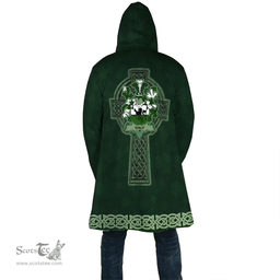 Irish Daly or O Daly Coat of Arms Irish Cloak Hooded Cape Coat Irish Cross with Celtic Knot and Claddagh Ring