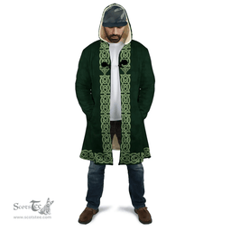 Irish Concanon or O Concanon Coat of Arms Irish Cloak Hooded Cape Coat Irish Cross with Celtic Knot and Claddagh Ring