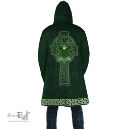 Irish Forde or Consnave Coat of Arms Irish Cloak Hooded Cape Coat Irish Cross with Celtic Knot and Claddagh Ring