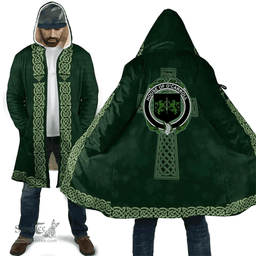 Irish Gilbert Coat of Arms Irish Cloak Hooded Cape Coat Irish Cross with Celtic Knot and Claddagh Ring