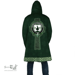 Irish House of O CONCANNON Coat of Arms Irish Cloak Hooded Cape Coat Irish Cross with Celtic Knot and Claddagh Ring