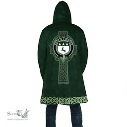 Irish House of O DOHERTY Coat of Arms Irish Cloak Hooded Cape Coat Irish Cross with Celtic Knot and Claddagh Ring