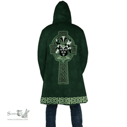 Irish Penne or Penn Coat of Arms Irish Cloak Hooded Cape Coat Irish Cross with Celtic Knot and Claddagh Ring