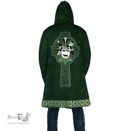 Irish Metcalf or Metcalfe Coat of Arms Irish Cloak Hooded Cape Coat Irish Cross with Celtic Knot and Claddagh Ring