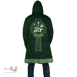 Irish Mulvihill or O Mulvihill Coat of Arms Irish Cloak Hooded Cape Coat Irish Cross with Celtic Knot and Claddagh Ring