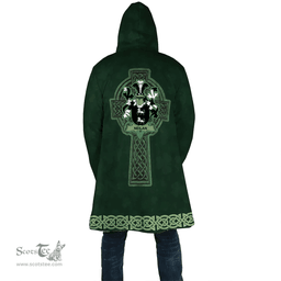 Irish Neilan or O Neylan Coat of Arms Irish Cloak Hooded Cape Coat Irish Cross with Celtic Knot and Claddagh Ring