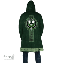 Irish House of WOULFE Coat of Arms Irish Cloak Hooded Cape Coat Irish Cross with Celtic Knot and Claddagh Ring