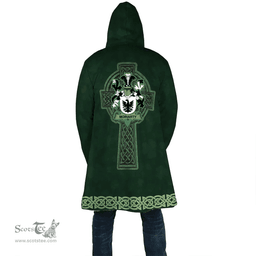 Irish Moriarty or O Moriarty Coat of Arms Irish Cloak Hooded Cape Coat Irish Cross with Celtic Knot and Claddagh Ring
