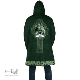 Irish Wren or Wrenn Coat of Arms Irish Cloak Hooded Cape Coat Irish Cross with Celtic Knot and Claddagh Ring