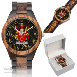Irish Harold or Harrell Irish Family Crest Indian Ebony Wooden Watch Irish Wooden Watch