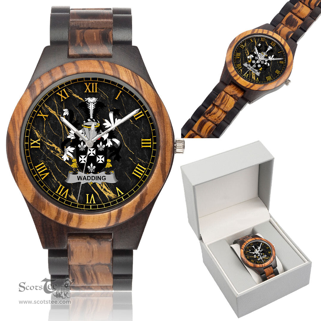 Irish Wadding Irish Family Crest Indian Ebony Wooden Watch Irish Wooden Watch
