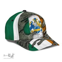 Irish Baker Coat Of Arms Family Crest Ireland Cap Irish In Me Cap