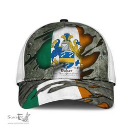 Irish Baker Coat Of Arms Family Crest Ireland Cap Irish In Me Cap
