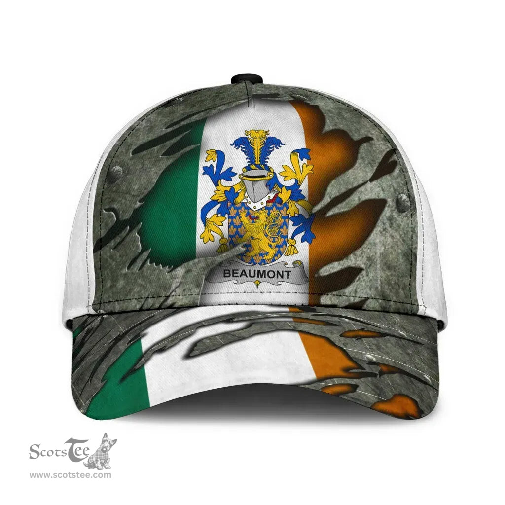 Irish Beaumont Coat Of Arms Family Crest Ireland Cap Irish In Me Cap