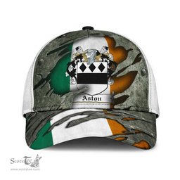 Irish Aston Coat Of Arms Ulsterarms Family Crest Ireland Cap Irish In Me Cap