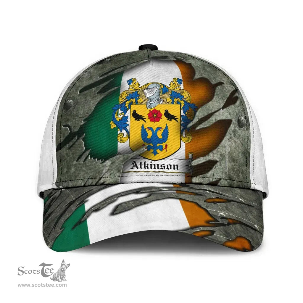 Irish Atkinson Coat Of Arms Family Crest Ireland Cap Irish In Me Cap