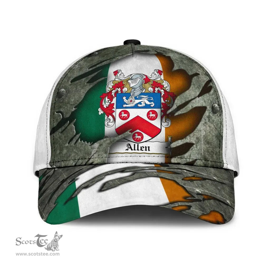 Irish Allen Coat Of Arms Dublinarms Family Crest Ireland Cap Irish In Me Cap