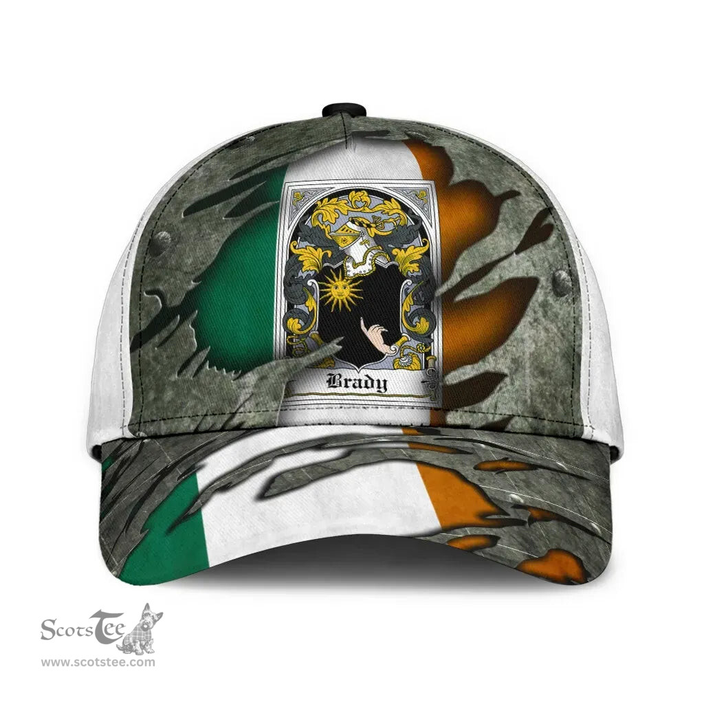 Irish Brady Coat Of Arms Family Crest Ireland Cap Irish In Me Cap
