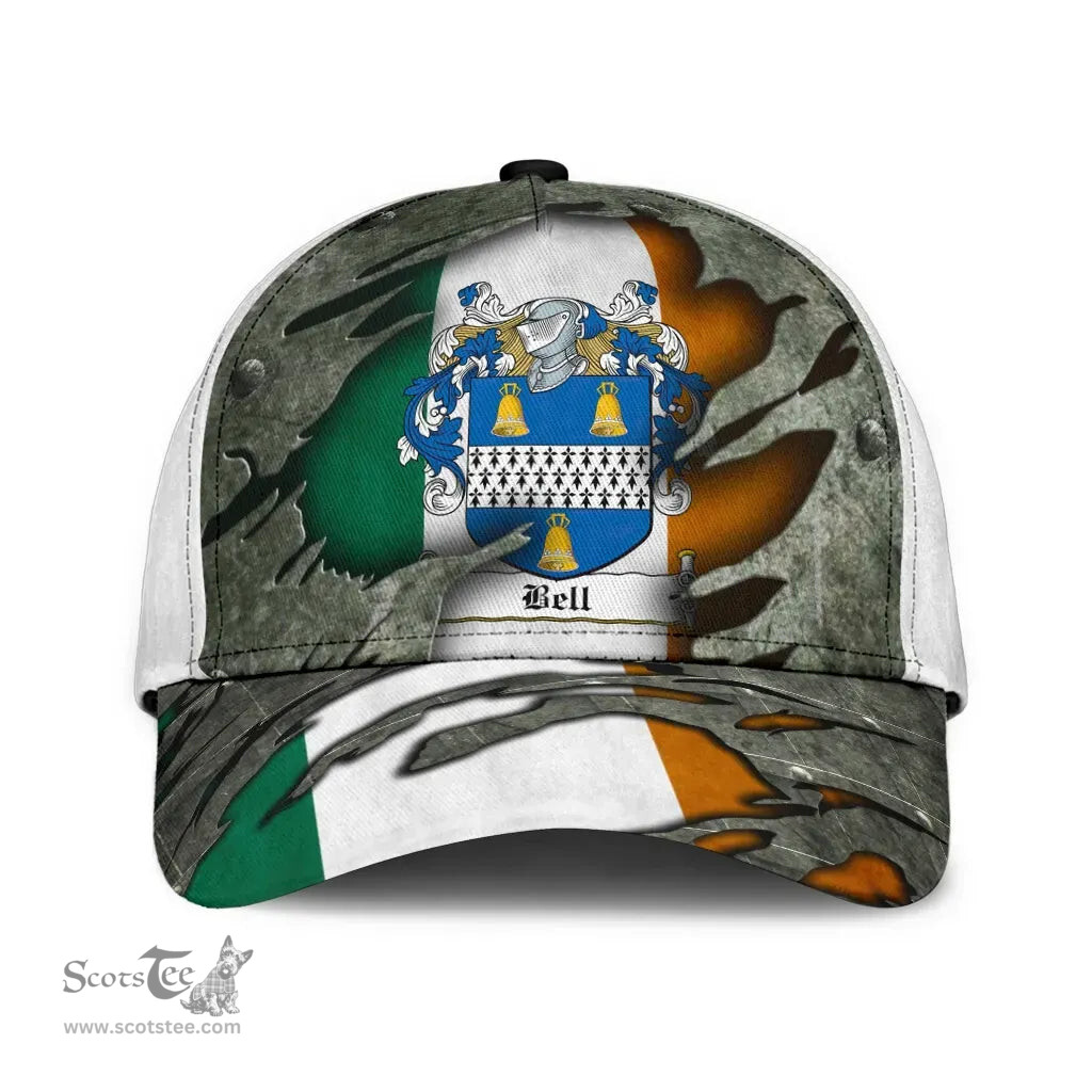 Irish Bell Coat Of Arms Family Crest Ireland Cap Irish In Me Cap