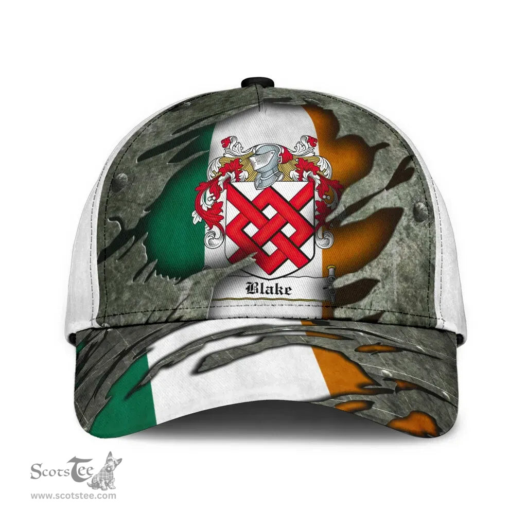Irish Blake Coat Of Arms Family Crest Ireland Cap Irish In Me Cap