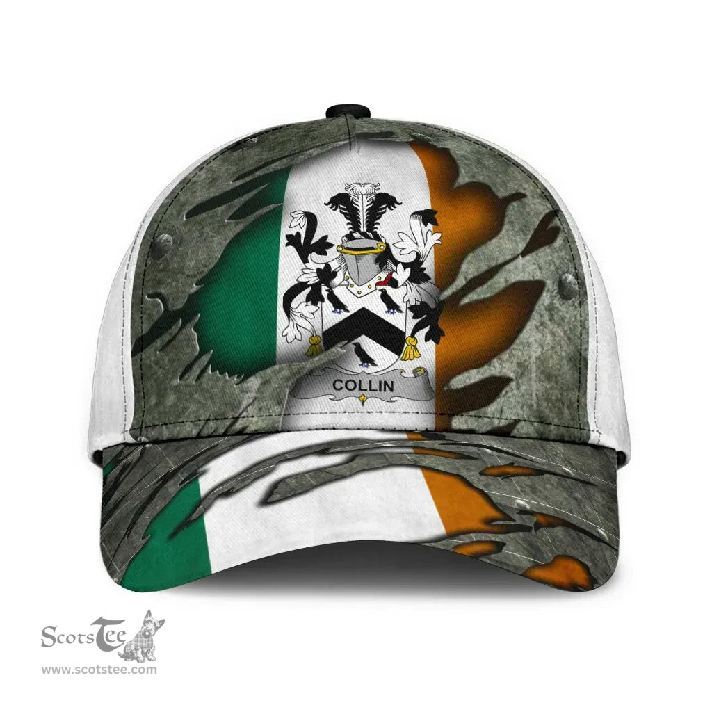 Irish Collin Coat Of Arms Family Crest Ireland Cap Irish In Me Cap