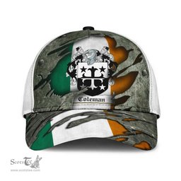 Irish Coleman Coat Of Arms Family Crest Ireland Cap Irish In Me Cap