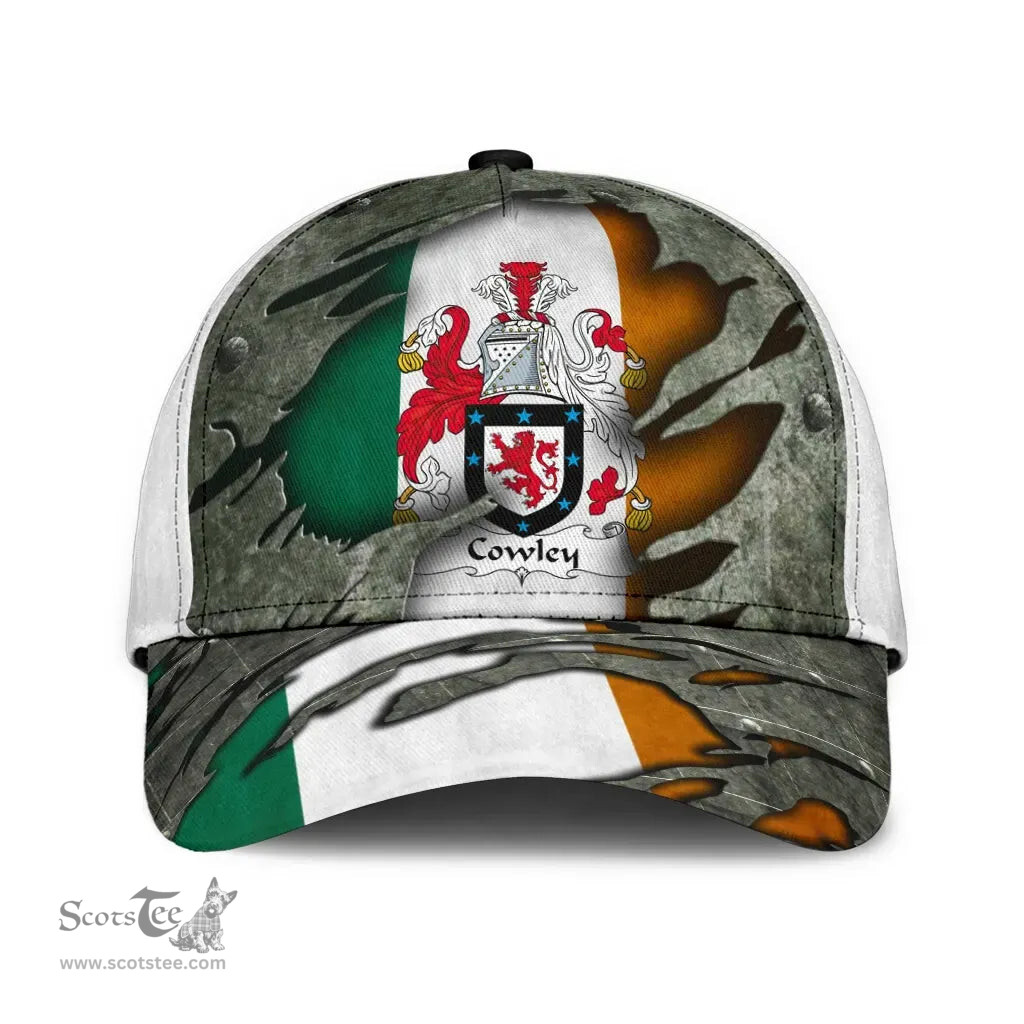 Irish Cowley Coat Of Arms Family Crest Ireland Cap Irish In Me Cap