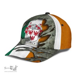 Irish Curcy Coat Of Arms Family Crest Ireland Cap Irish In Me Cap
