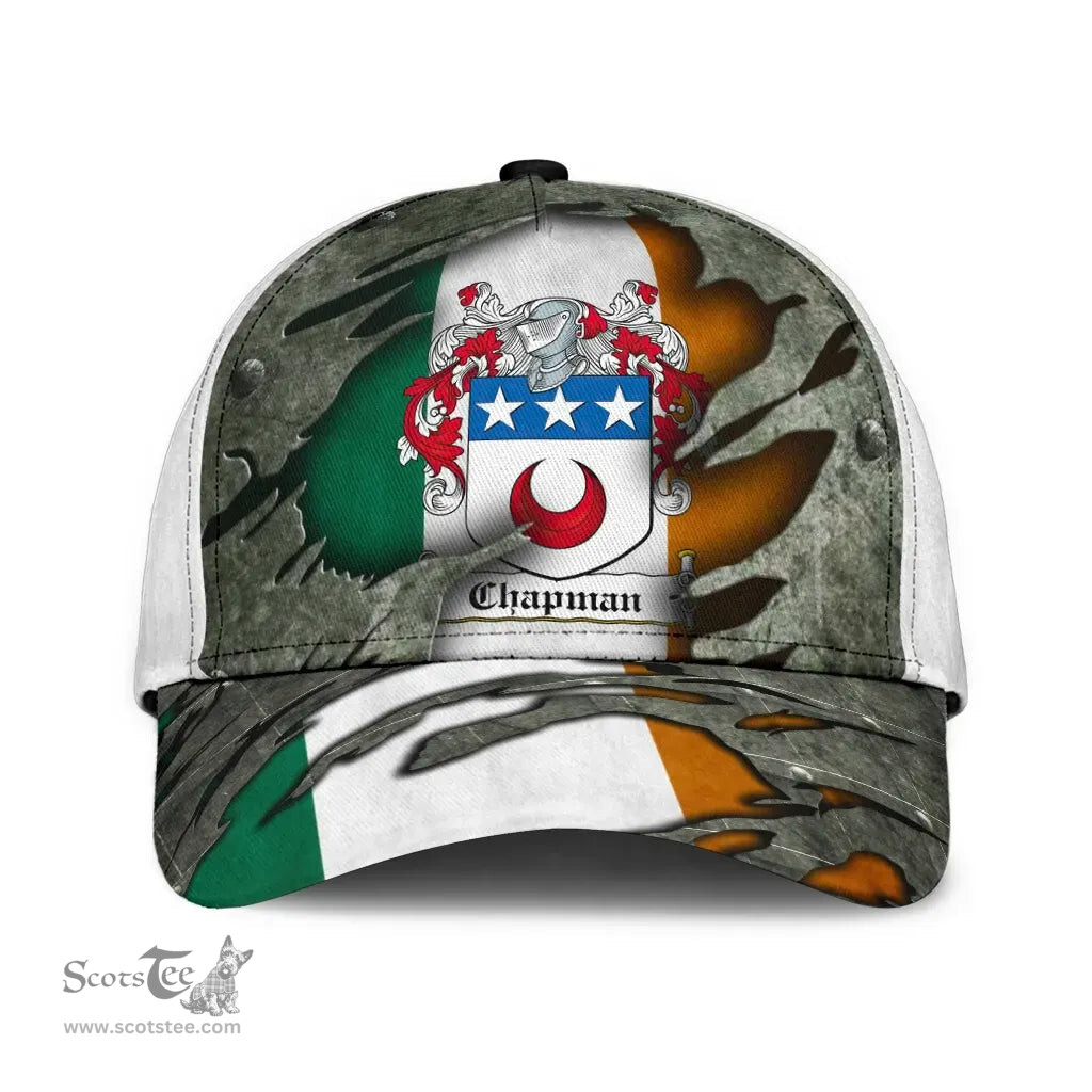 Irish Chapman Coat Of Arms Family Crest Ireland Cap Irish In Me Cap