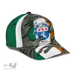 Irish Black Coat Of Arms Family Crest Ireland Cap Irish In Me Cap