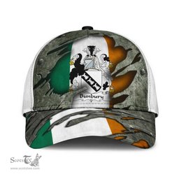 Irish Bunbury Coat Of Arms Family Crest Ireland Cap Irish In Me Cap