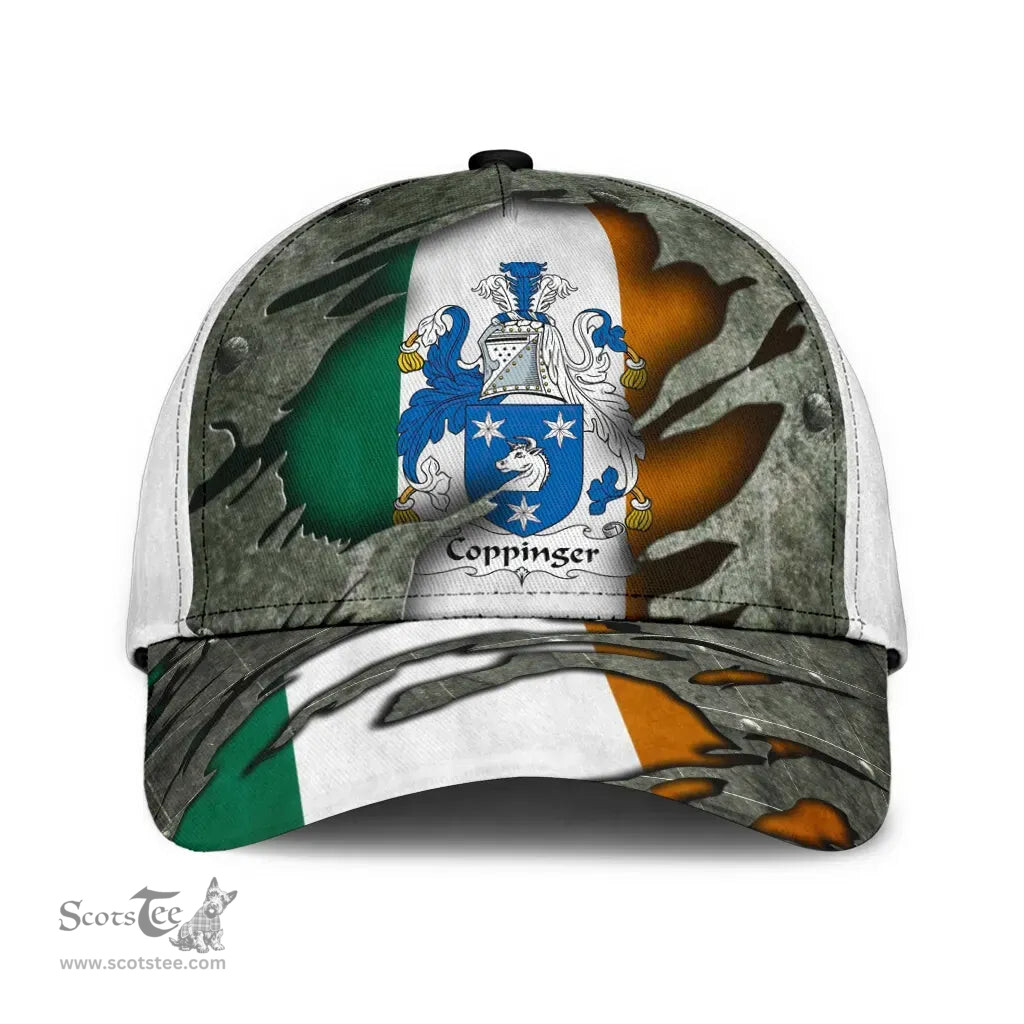 Irish Coppinger Coat Of Arms Family Crest Ireland Cap Irish In Me Cap
