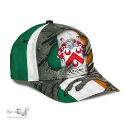 Irish Carson Coat Of Arms Family Crest Ireland Cap Irish In Me Cap