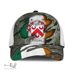 Irish Carson Coat Of Arms Family Crest Ireland Cap Irish In Me Cap