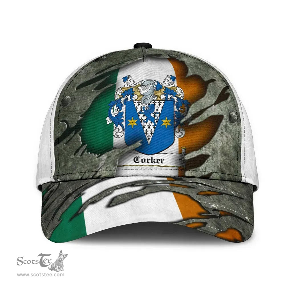 Irish Corker Coat Of Arms Family Crest Ireland Cap Irish In Me Cap