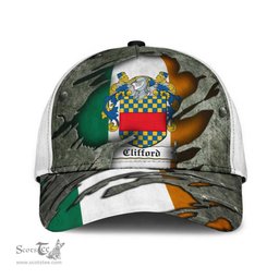 Irish Clifford Coat Of Arms Family Crest Ireland Cap Irish In Me Cap